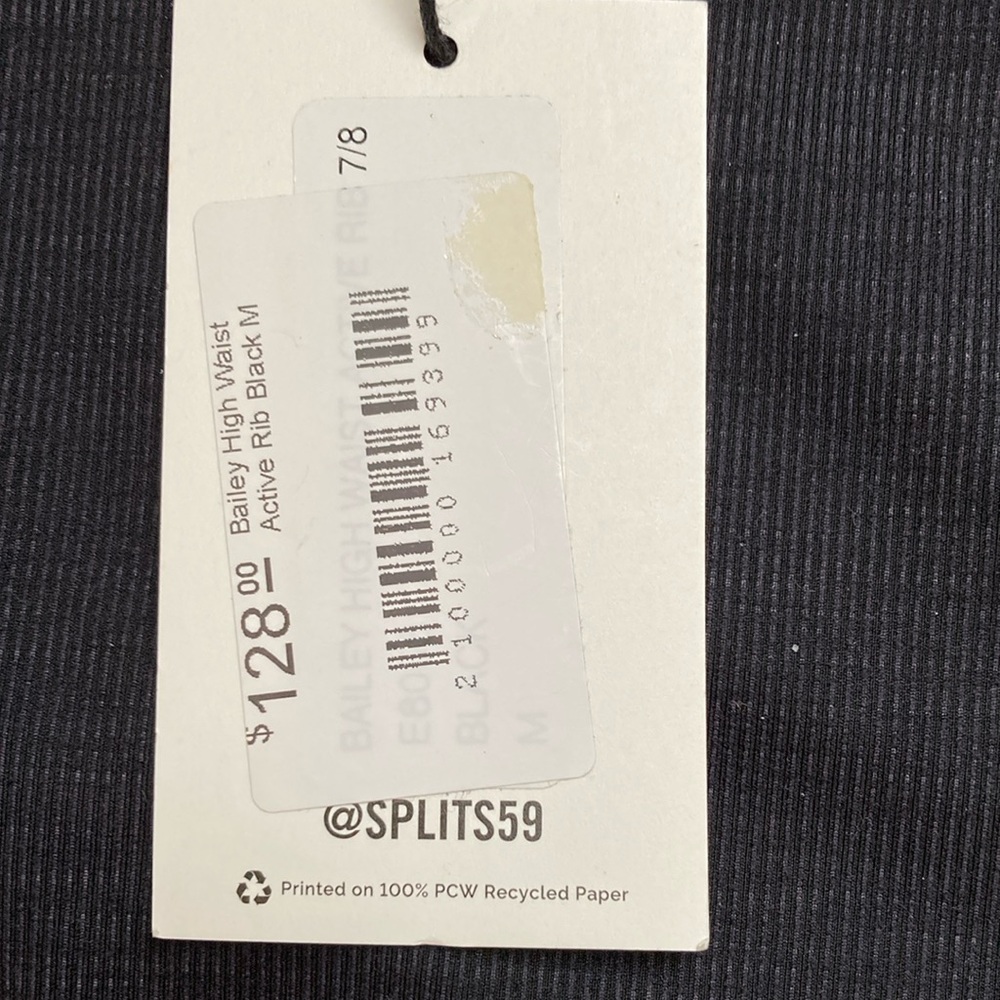 Splits59 Red and Black Leggings with Elastic Waistband - Picture 6 of 9